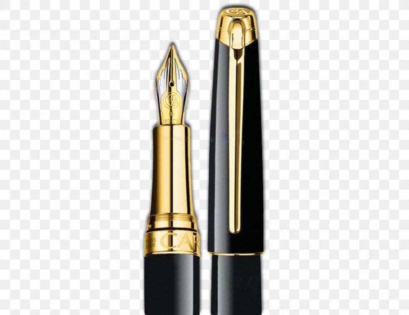 Pens Caran D'Ache Fountain Pen Gold, PNG, 1000x770px, Pens, Ammunition, Brush, Bullet, Fountain Pen Download Free