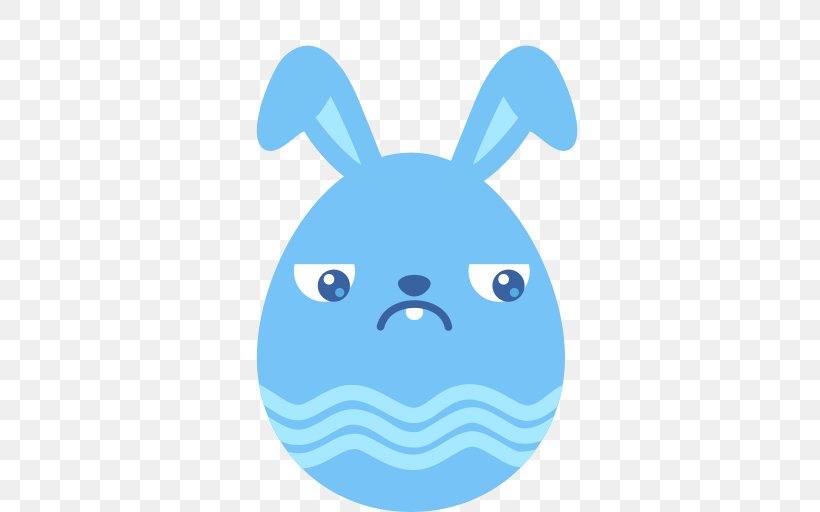 Easter Bunny Easter Egg, PNG, 512x512px, Easter Bunny, Blue, Easter, Easter Egg, Emoji Download Free
