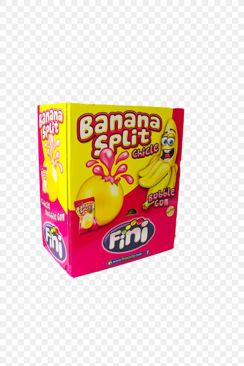 Banana Split Bubblegums (Fini) 200 Count Candy Snack, PNG, 3456x5184px, Candy, Artikel, Banana, Banana Split, Convenience Food Download Free