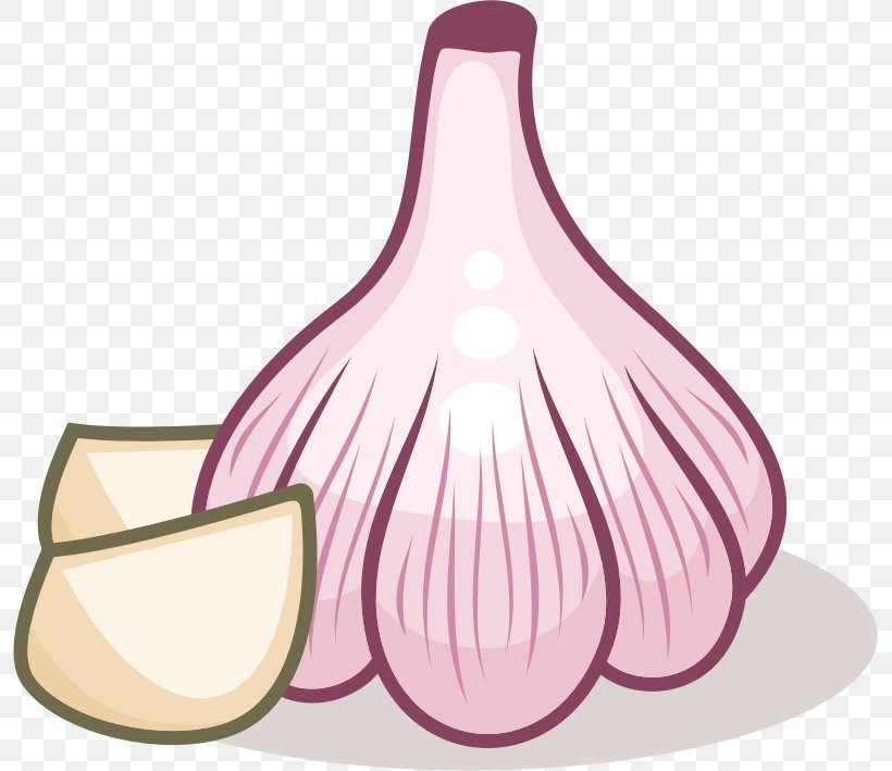 Garlic Bread Clip Art Onion Gravy Vector Graphics, PNG, 795x709px, Garlic Bread, Food, Garlic, Onion, Pink Download Free
