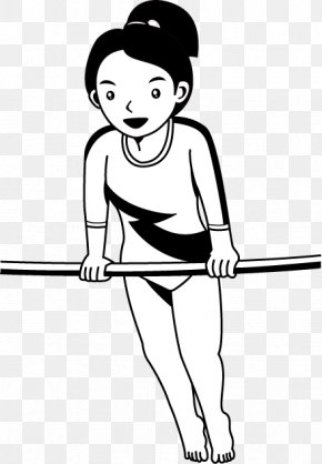 boys gymnastics clipart black and white school