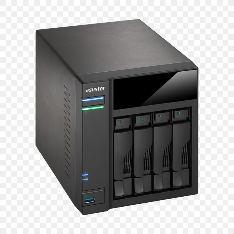 Network Storage Systems ASUSTOR Inc. Serial ATA ASUSTOR NAS ESATAp, PNG, 1000x1000px, Network Storage Systems, Asus Tor As1004t, Asustor As3202t, Asustor Inc, Computer Case Download Free