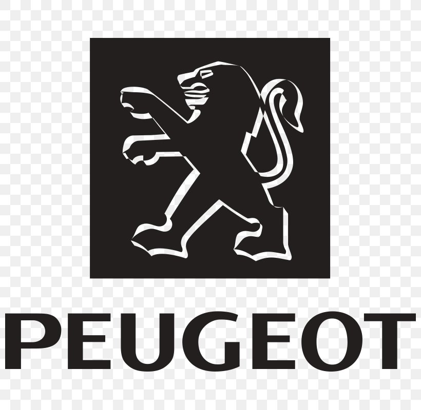 Peugeot Vector Graphics Logo Clip Art Car, PNG, 800x800px, Peugeot, Area, Black, Black And White, Brand Download Free