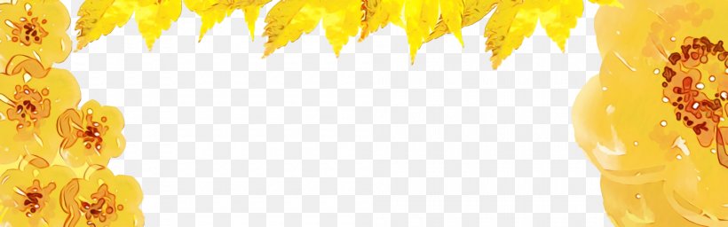 Yellow Leaf Line Tree Plant, PNG, 2000x626px, Watercolor, Leaf, Paint, Plant, Tree Download Free