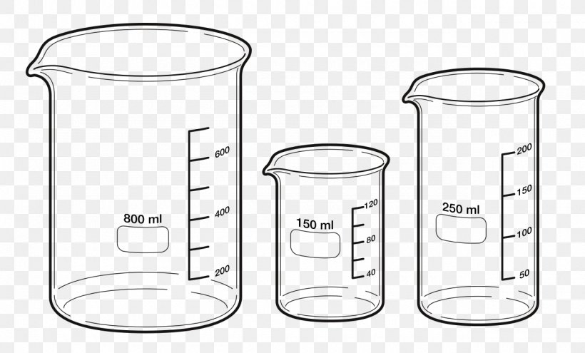 Beaker Laboratory Glassware Clip Art, PNG, 1280x774px, Beaker, Area, Black And White, Chemistry, Container Download Free