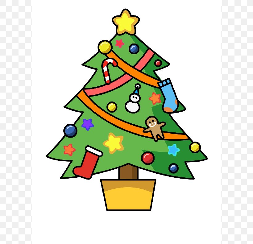 Christmas Tree Santa Claus Clip Art, PNG, 612x791px, Christmas Tree, Area, Artwork, Christmas, Christmas Decoration Download Free