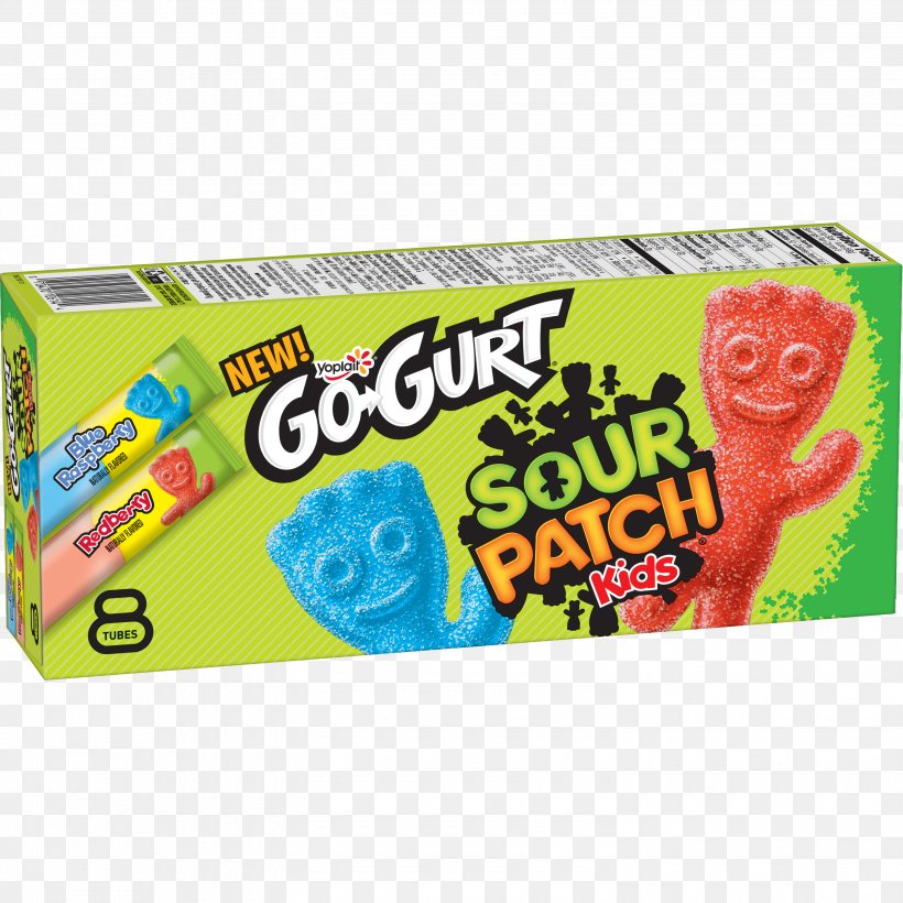 Sweet And Sour Sour Patch Kids Go-Gurt Flavor Yoghurt, PNG, 3000x3000px, Sweet And Sour, Blue Raspberry Flavor, Brand, Candy, Confectionery Download Free