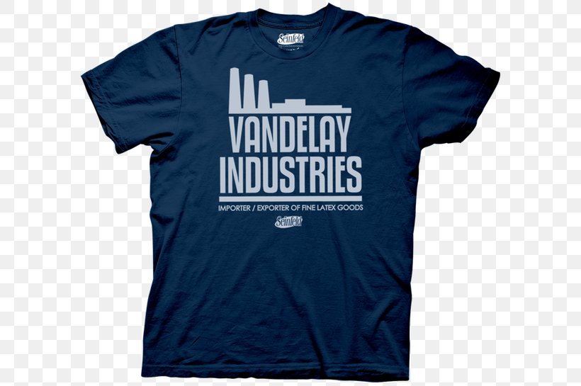 T-shirt Vandelay Industries Hoodie Amazon.com, PNG, 600x545px, Tshirt, Active Shirt, Amazoncom, Black, Blue Download Free