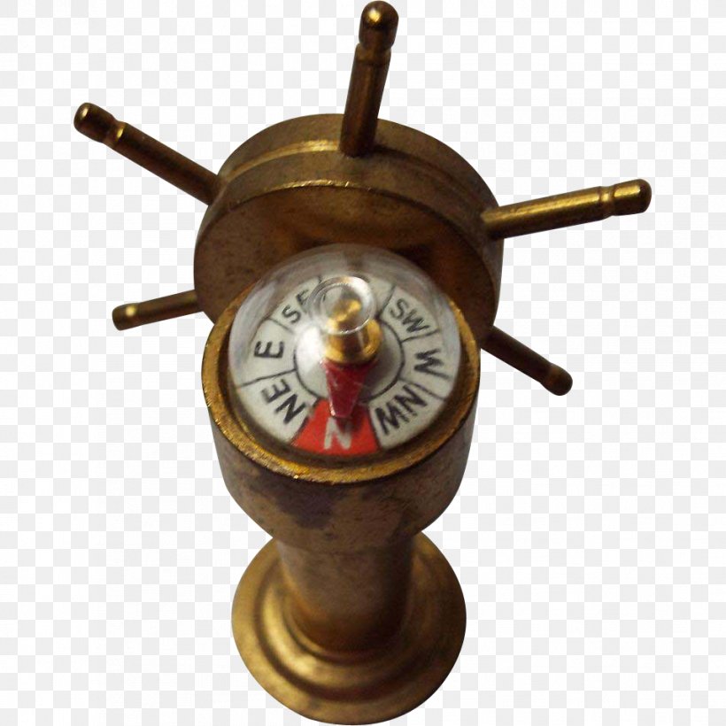 Brass Ship's Wheel Binnacle Compass, PNG, 956x956px, Brass, Antique, Binnacle, Compass, Etsy Download Free