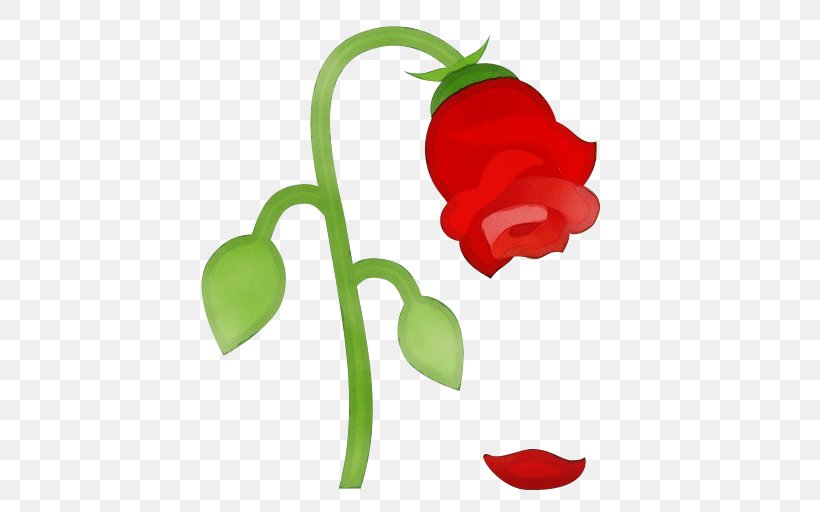 Flower With Stem, PNG, 512x512px, Emoji, Bell Pepper, Capsicum, Chili Pepper, Face With Tears Of Joy Emoji Download Free