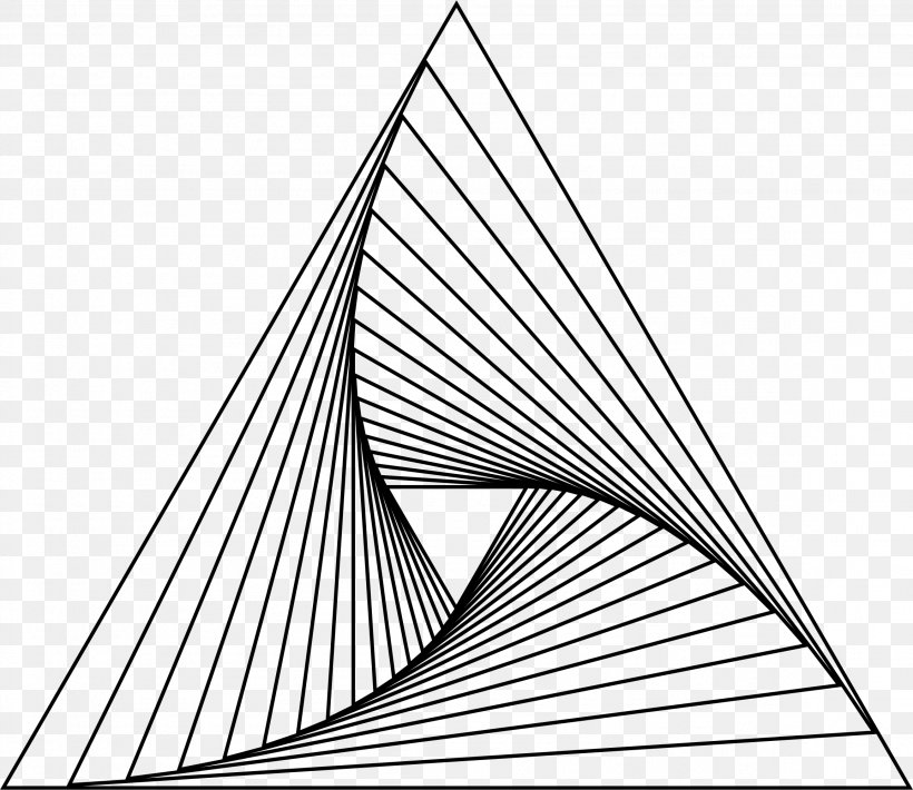 Pursuit Curve Line Triangle Parabola, PNG, 2308x2000px, Curve, Area, Black And White, Diagram, Drawing Download Free