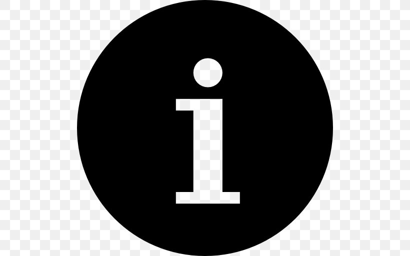 Symbol Information Button, PNG, 512x512px, Symbol, Black And White, Brand, Button, Information Download Free
