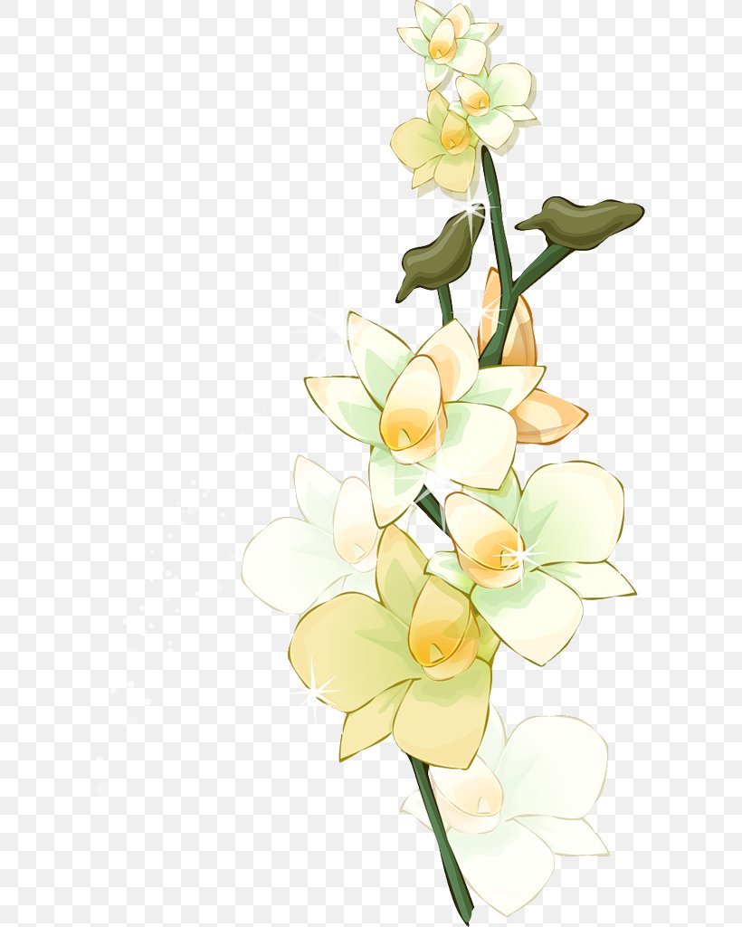 Floral Design Cut Flowers Clip Art, PNG, 607x1024px, Floral Design, Branch, Cut Flowers, Drawing, Flora Download Free
