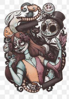 Jack Skellington Drawing - Jack Skellington Calavera The Nightmare Before Christmas: The Pumpkin King Lock, Shock, And Barrel Day Of The Dead PNG