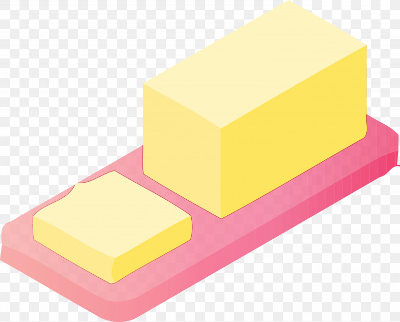 Yellow Pink Rectangle, PNG, 3000x2420px, Butter, Food, Paint, Pink, Rectangle Download Free