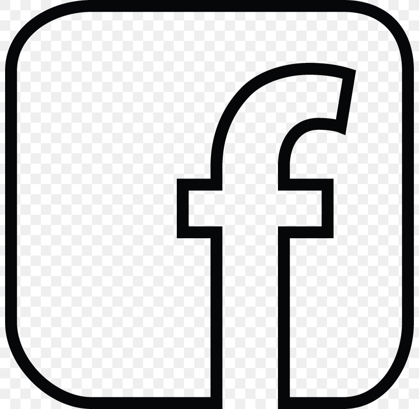 Facebook Logo Clip Art, PNG, 800x800px, Facebook, Area, Black And White, Brand, Like Button Download Free