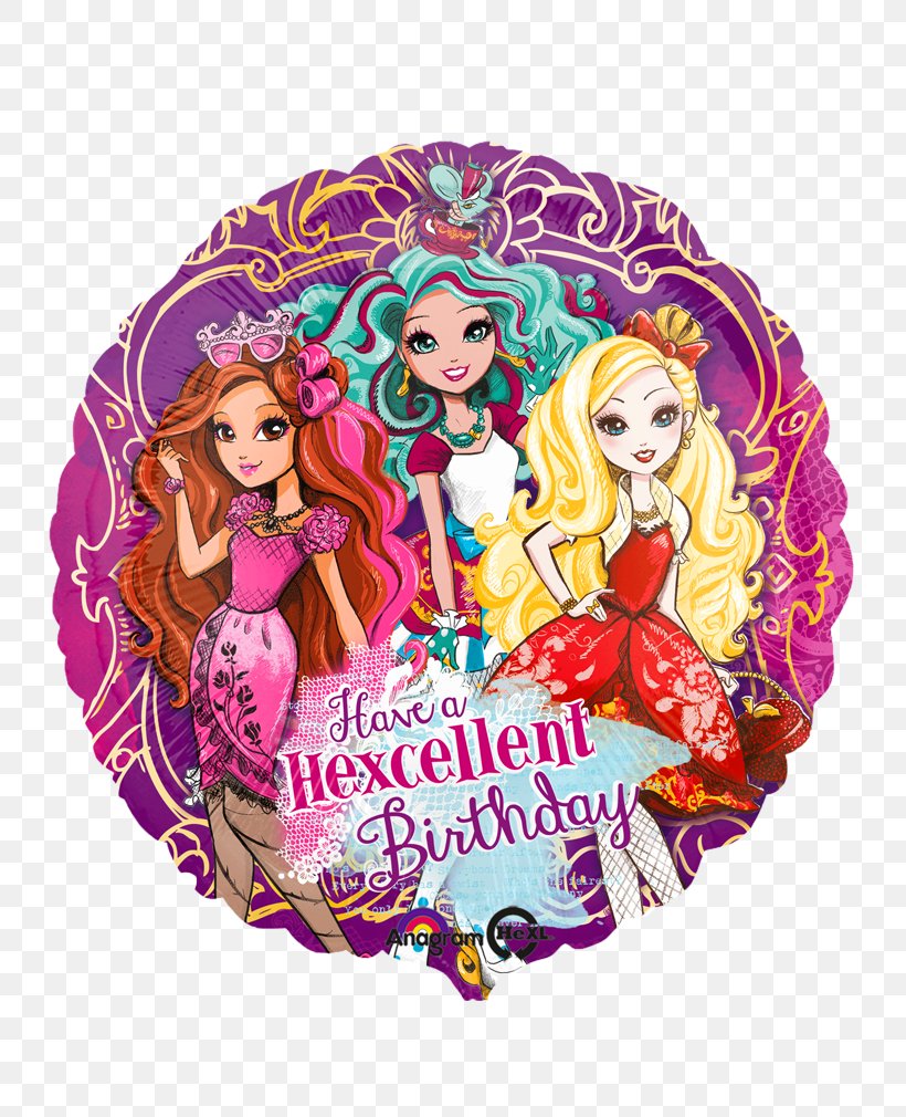 Toy Balloon Ever After High Birthday Monster High, PNG, 750x1010px, Balloon, Barbie, Birthday, Child, Doll Download Free