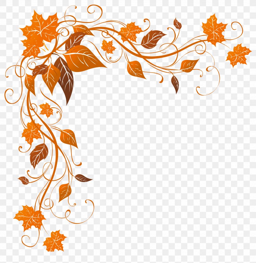Autumn Leaf Color Stock Photography Clip Art, PNG, 3385x3486px, Autumn, Art, Autumn Leaf Color, Border, Branch Download Free