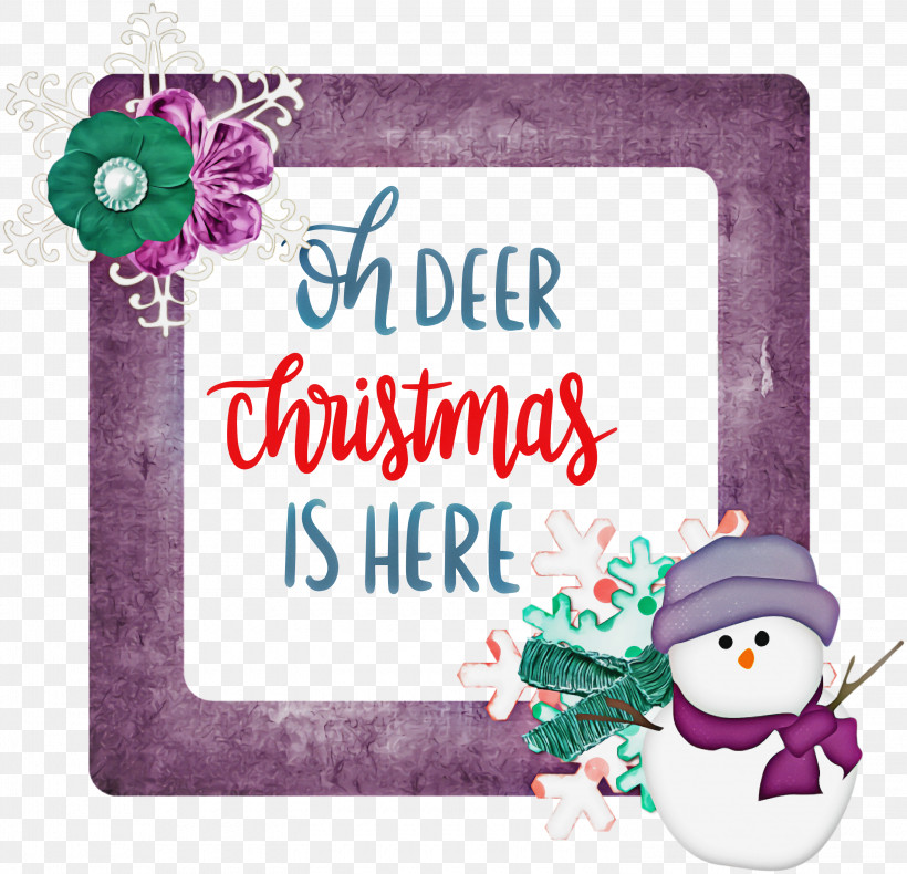 Christmas Deer Winter, PNG, 3000x2891px, Christmas, Deer, Flower, Meter, Picture Frame Download Free