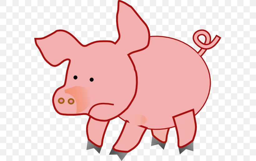 Pig Clip Art, PNG, 600x518px, Pig, Animal Figure, Animation, Area, Artwork Download Free