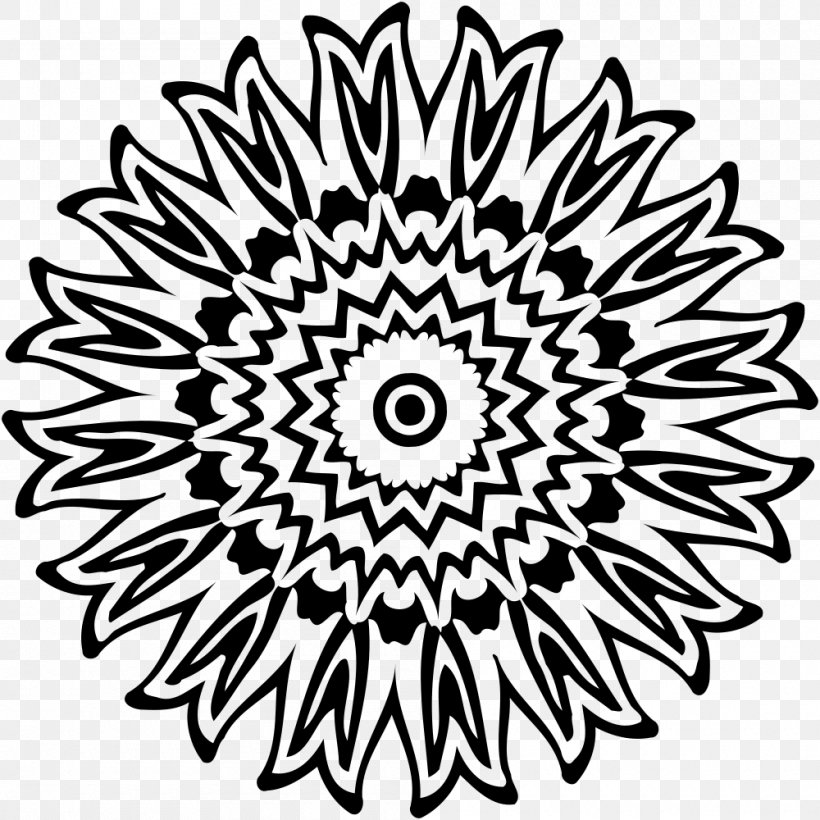 Black And White Paper Drawing Painting, PNG, 1000x1000px, Black And White, Black, Drawing, Flora, Floral Design Download Free