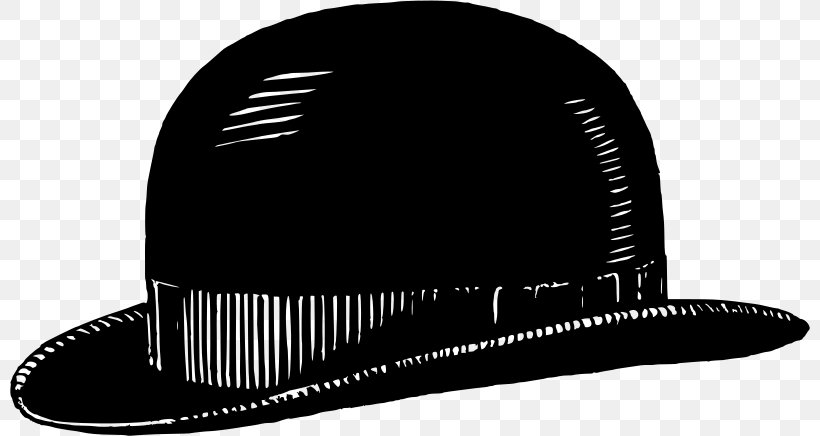 Bowler Hat Clip Art, PNG, 800x436px, Bowler Hat, Black And White, Brand, Cap, Clothing Download Free