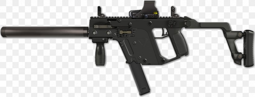KRISS Vector Submachine Gun Weapon .45 ACP Heckler & Koch MP7, PNG, 1707x653px, Watercolor, Cartoon, Flower, Frame, Heart Download Free
