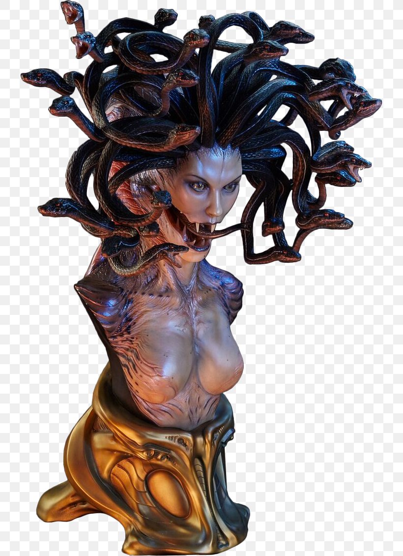 Medusa Legendary Creature Greek Mythology Statue Sculpture, PNG, 737x1130px, Medusa, Art, Bust, Collectable, Com Download Free