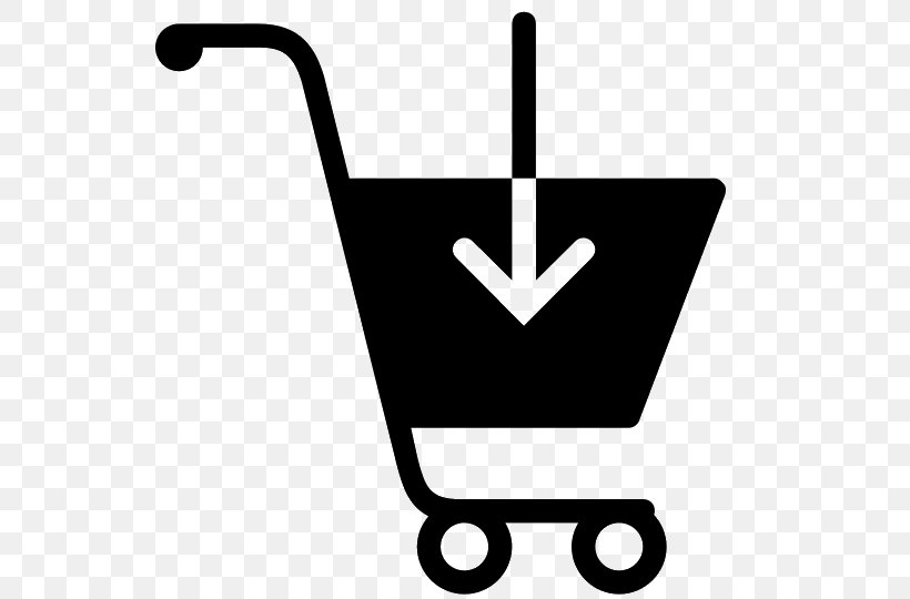 Shopping Cart Retail Clip Art, PNG, 540x540px, Shopping Cart, Bag, Black And White, Commerce, Computer Download Free