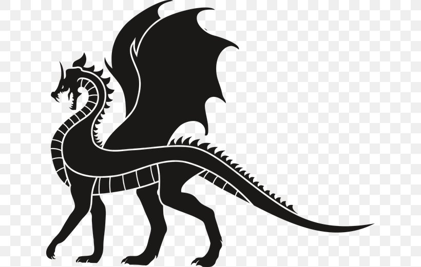 White Dragon Clip Art In The Hold Image, PNG, 640x521px, Dragon, Black And White, Dinosaur, Dragoon, Fictional Character Download Free