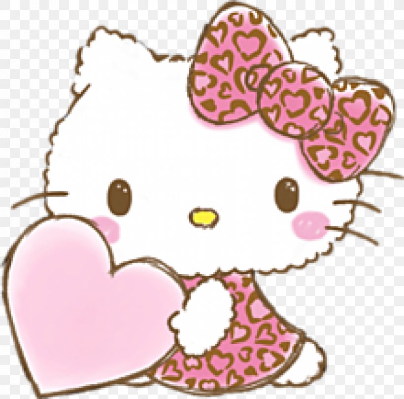 Hello Kitty Image Sanrio Desktop Wallpaper, PNG, 850x839px, Watercolor, Cartoon, Flower, Frame, Heart Download Free