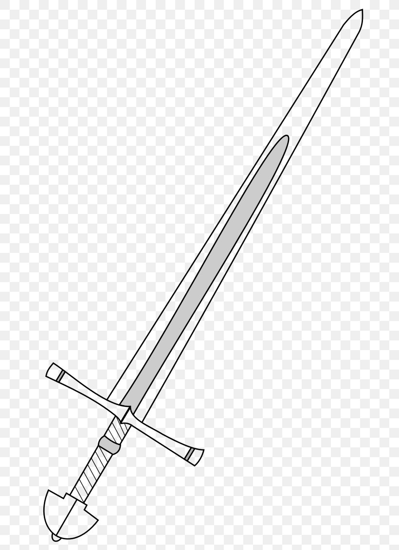 Knightly Sword Classification Of Swords Weapon Clip Art, PNG, 800x1131px, Sword, Black And White, Classification Of Swords, Cold Weapon, Dagger Download Free