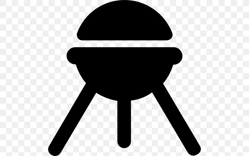 Barbecue Grilling Clip Art, PNG, 512x512px, Barbecue, Black, Black And White, Chair, Cooking Download Free