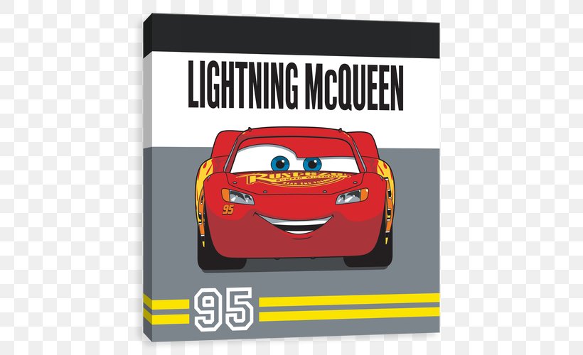 Lightning McQueen Cars Pixar Radiator Springs, PNG, 500x500px, Lightning Mcqueen, Advertising, Automotive Design, Brand, Canvas Download Free