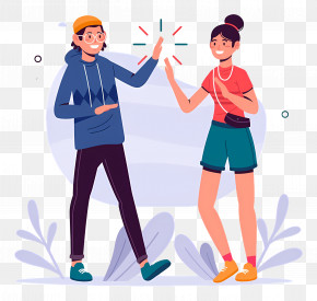 National High Five Day - High Five Friends PNG