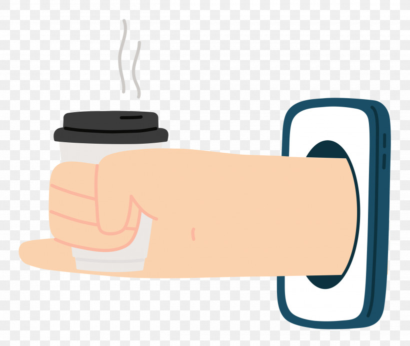 Hand Holding Coffee Hand Coffee, PNG, 2500x2107px, Hand, Biology, Cartoon, Coffee, Hm Download Free