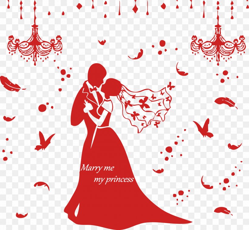 Cartoon Wall Decal Sticker Contemporary Western Wedding Dress, PNG, 2556x2362px, Watercolor, Cartoon, Flower, Frame, Heart Download Free
