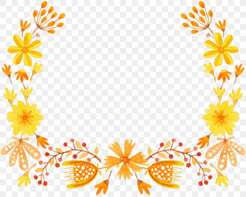 Yellow Flower Semicircle Clip Art, PNG, 2656x2137px, Yellow, Area, Designer, Floral Design, Floristry Download Free