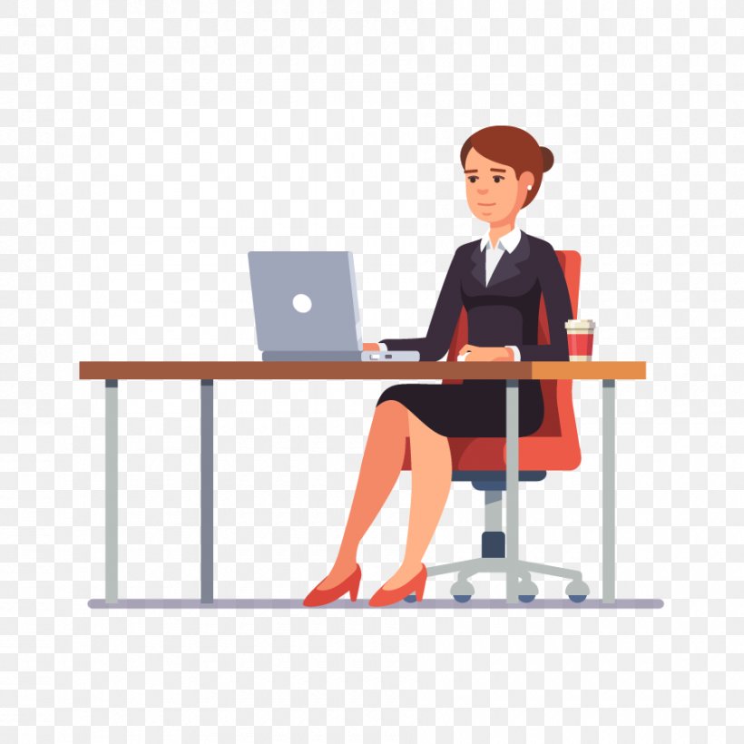 Business Woman, PNG, 900x900px, Woman, Business, Businessperson, Computer Desk, Desk Download Free