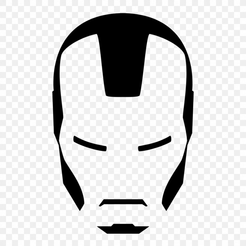 United States Iron Man White Nose Clip Art, PNG, 1024x1024px, United States, Black, Black And White, Character, Face Download Free