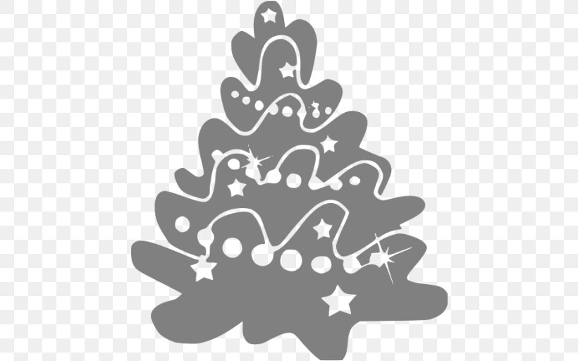 Christmas Tree Sticker Wall Decal Display Window, PNG, 512x512px, Christmas, Advertising, Art, Black And White, Christmas Decoration Download Free