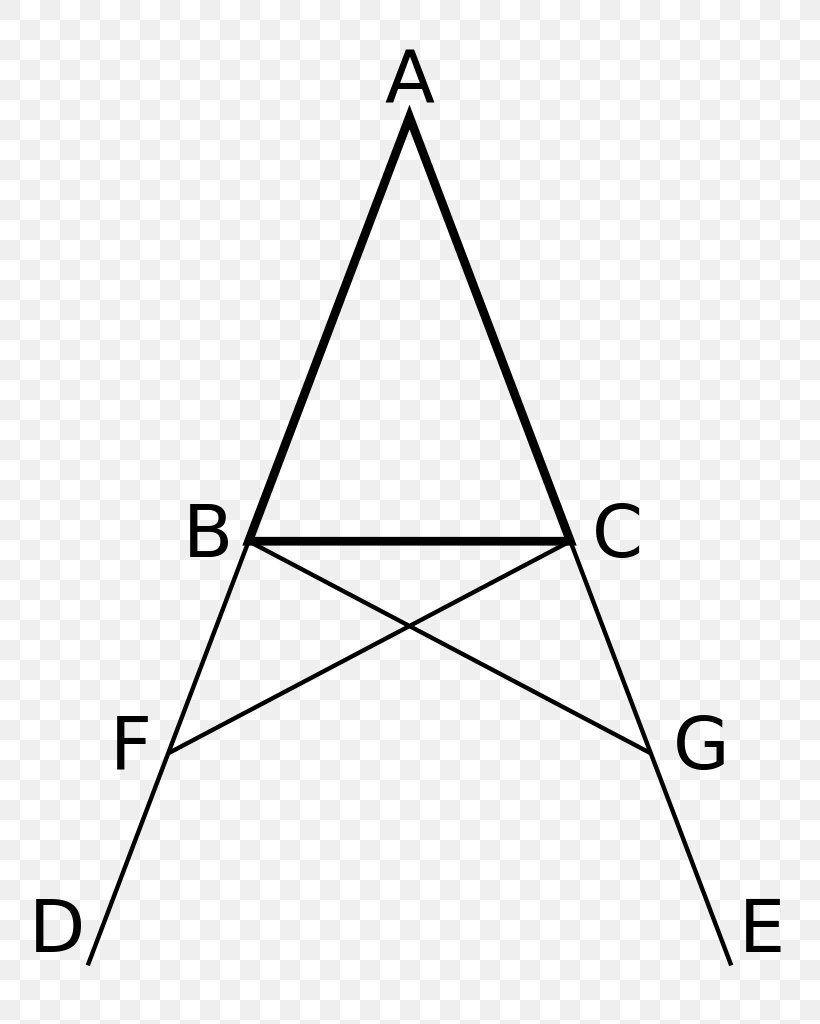 Euclid's Elements Penrose Triangle Point, PNG, 819x1024px, Triangle, Area, Black And White, Diagram, Equilateral Triangle Download Free