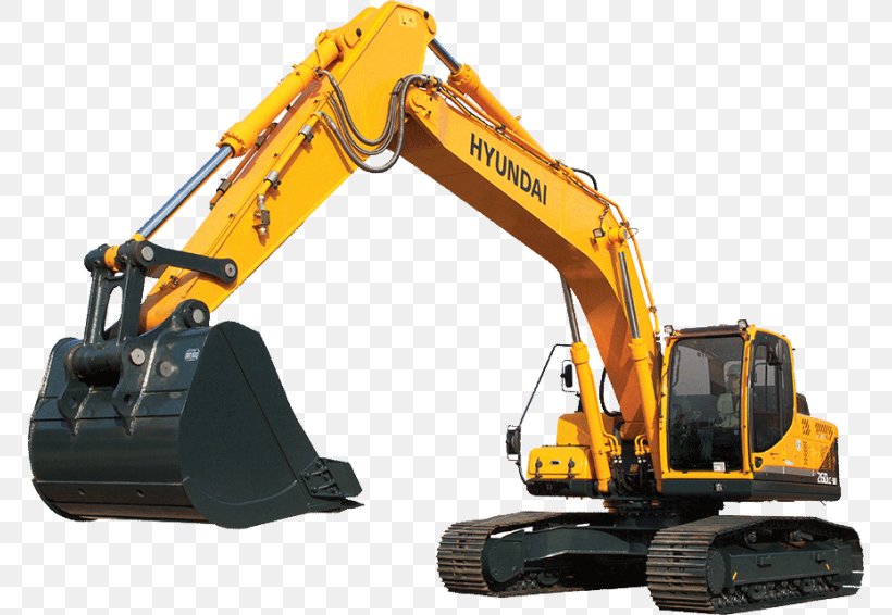 Excavator Heavy Machinery Hyundai Motor Company Caterpillar Inc. Hyundai Heavy Industries, PNG, 768x566px, Excavator, Architectural Engineering, Bulldozer, Caterpillar Inc, Construction Equipment Download Free
