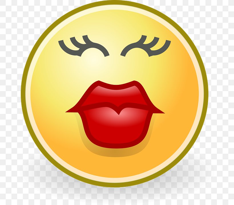 Smiley Emoticon Kiss Clip Art, PNG, 699x720px, Smiley, Emoji, Emoticon, Face, Happiness Download Free