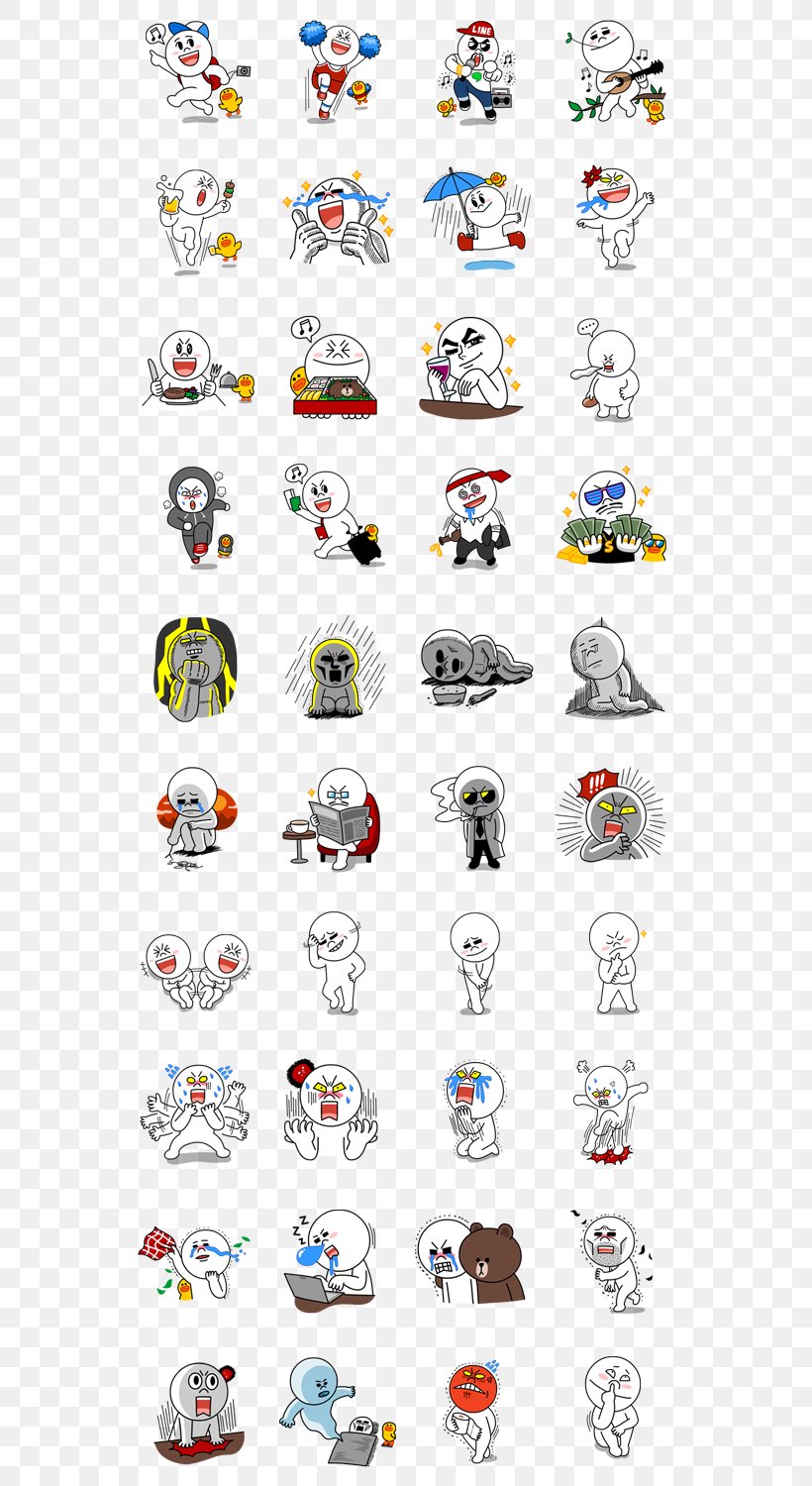 Sticker LINE Moon Naver, PNG, 562x1500px, Sticker, Cartoon, Emoji, Emoticon, Logo Download Free