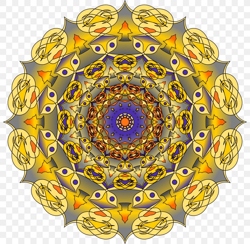 Mandala Color Clip Art, PNG, 800x800px, Mandala, Blue, Color, Flower, Gold Download Free