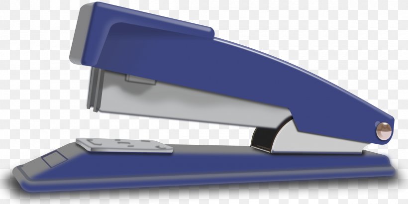 Stapler Staple Gun Clip Art, PNG, 2400x1200px, Stapler, Hardware, Office, Office Supplies, Paper Clip Download Free