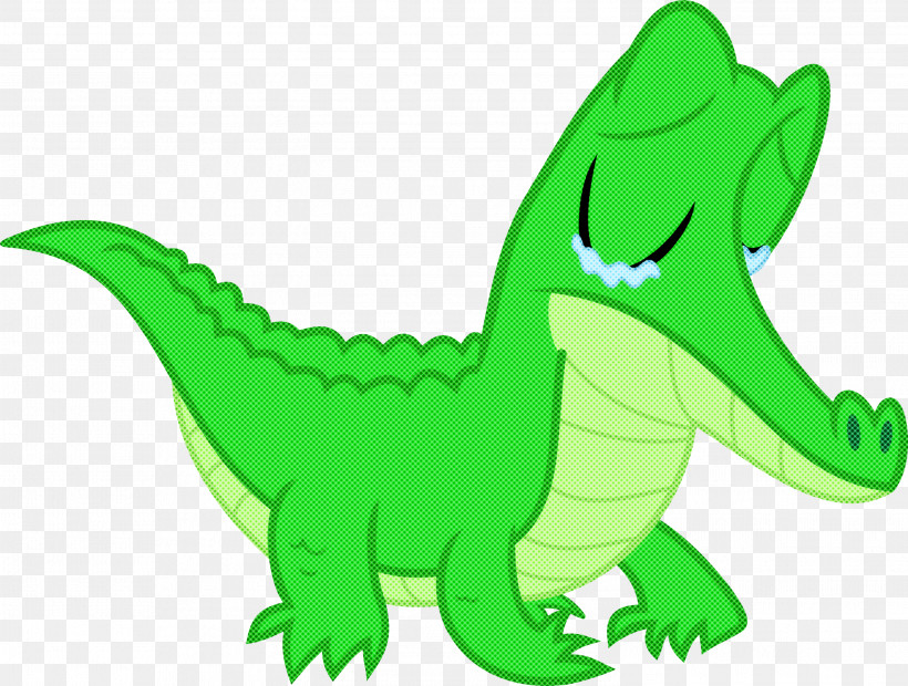 Dinosaur, PNG, 2998x2268px, Green, Alligator, Animal Figure, Animation, Cartoon Download Free