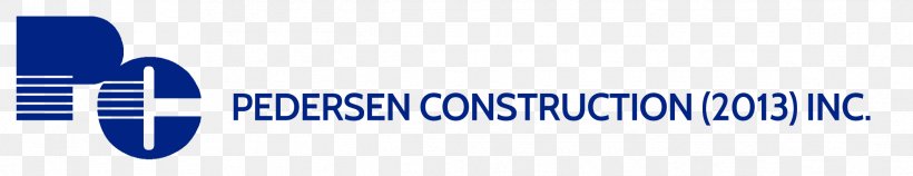 Pedersen Construction Inc Logo Brand Trademark Font, PNG, 2334x450px, Logo, Blue, Brand, Construction, Text Download Free