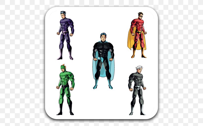 Superhero Superman Vector Graphics Illustration Image, PNG, 512x512px, Superhero, Action Figure, Cartoon, Costume, Drawing Download Free